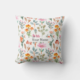 Colorful Floral Pattern Pillow Kussen