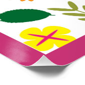 COLORFUL FLORAL PATTERN POSTER (Hoek)