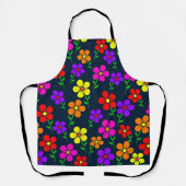 Colorful Floral Pattern Schort (Voorkant)