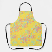 Colorful Floral Pattern Schort (Voorkant)