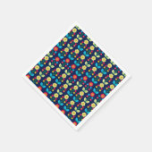 Colorful Floral Pattern Servet (Hoek)