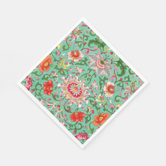 Colorful Floral Pattern Servet (Hoek)
