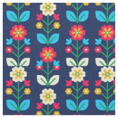 Colorful Floral Pattern Stof (Close Up)
