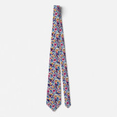 Colorful Floral Pattern Stropdas (Voorkant)