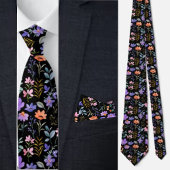 Colorful Floral Pattern Stropdas