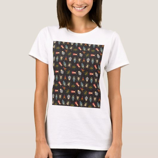 Colorful Floral Pattern T-shirt (Voorkant)