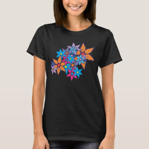 Colorful Floral Pattern T-shirt