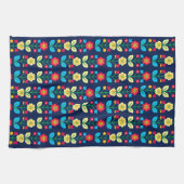 Colorful Floral Pattern Theedoek (Horizontaal)