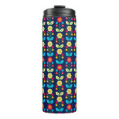Colorful Floral Pattern Thermosbeker (Voorkant)