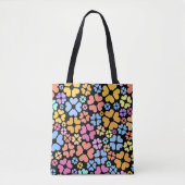 Colorful Floral Pattern Tote Bag (Voorkant)