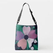 Colorful Floral Pattern Tote Bag – Cute Modern Flo (Achterkant)