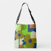 Colorful Floral Pattern Tote Bag – Cute Vibrant Fl (Achterkant)