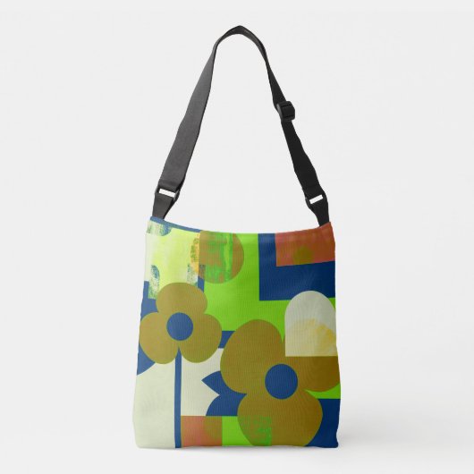 Colorful Floral Pattern Tote Bag – Cute Vibrant Fl (Voorkant)