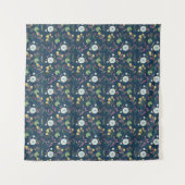 Colorful Floral Pattern Wandkleed (Voorkant)