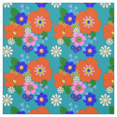 Colorful  Floral Patterned Stof (Swatch)