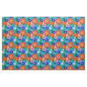 Colorful  Floral Patterned Stof (Fat Quarter)