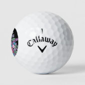 Colorful Floral Persoonlijke Dames Golfballen (Logo)