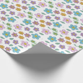 Colorful floral print cadeaupapier (Hoek)