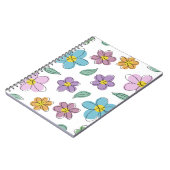 Colorful floral print notitieboek (Linkerzijde)