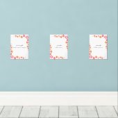Colorful Floral Ramadan Wall Art – Dua Print  Set  (Houten vloer)