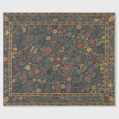 Colorful Floral Rug Pattern Cadeaupapier (Vlak)