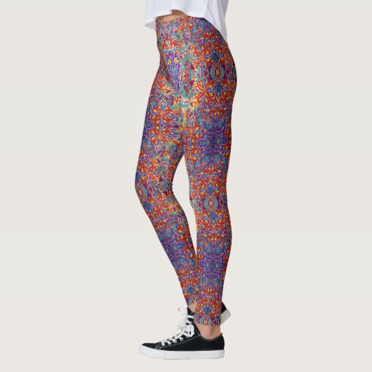 Colorful Floral Sands Pattern Leggings (Links)