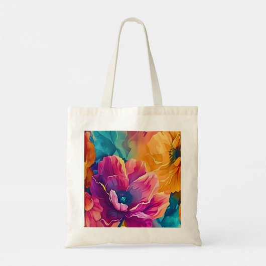Colorful Floral Tote Bag (Achterkant)
