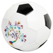 COLORFUL FLORAL TREE VOETBAL (Drie kwart)