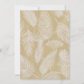 Colorful floral tropical bruiloft-uitnodiging kaart (Achterkant)