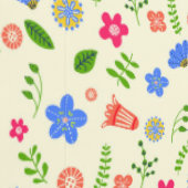 Colorful Floral Wallpaper. Behang (Zoom)