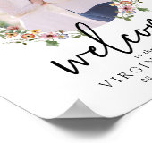 Colorful Floral Welcome Wedding Poster (Hoek)