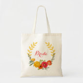 Colorful Floral Wreath Tote Bag (Voorkant)