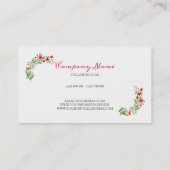 Colorful Floral Wreath Visitekaartje (Achterkant)