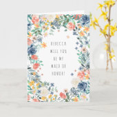 Colorful Floral zal je mijn eerbetoon zijn. Kaart (Gele Bloem)