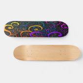 Colorful Flourish Pattern Skateboard (Horizontaal)
