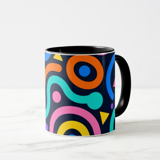 Colorful Flow World Mug Mok (Voorkant rechts)
