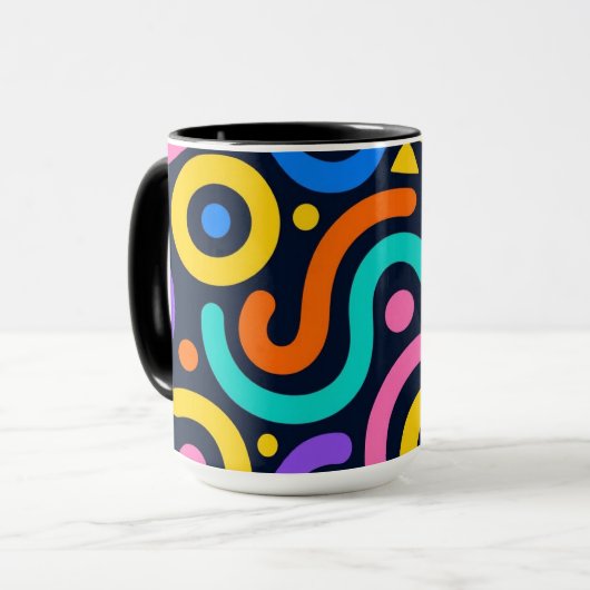 Colorful Flow World Mug Mok (Voorkant links)