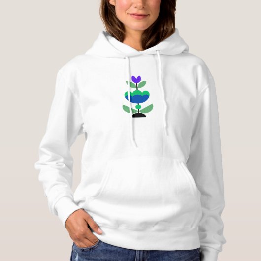 Colorful Flower Art Hoodie (Voorkant)