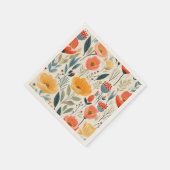 Colorful Flower Art Servet (Hoek)