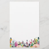 Colorful Flower Baby shower Baby-naam (Achterkant)