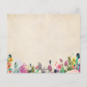 Colorful Flower Baby shower Name Suggestie Kaarten (Achterkant)