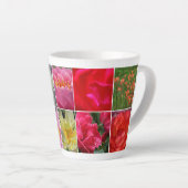 Colorful Flower Blooms Latte Mok (Rechterhoek)