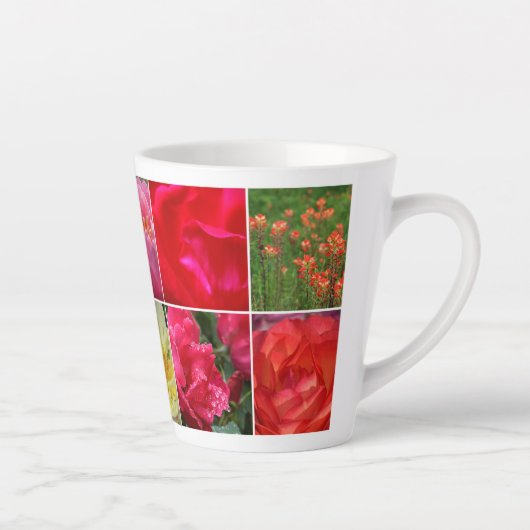 Colorful Flower Blooms Latte Mok (Rechts)