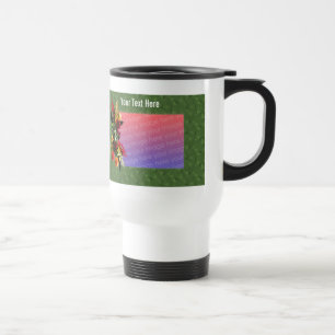 Colorful Flower Bouquet Photo Travel Mug Reisbeker