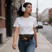 Colorful FLower Garden Hand Drawing Black Custom F Heuptasje