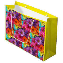 Colorful Flower Gift Bag Groot Cadeauzakje