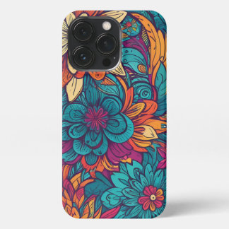 Colorful Flower Iphone Case iPhone 13 Pro Hoesje