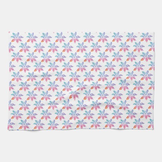 Colorful Flower Kitchen Towel Theedoek (Horizontaal)