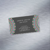 Colorful Flower Mandala Magnetisch Visitekaartje (Voorbeeld)