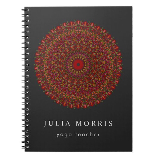 Colorful Flower Mandala Notitieboek (Voorkant)